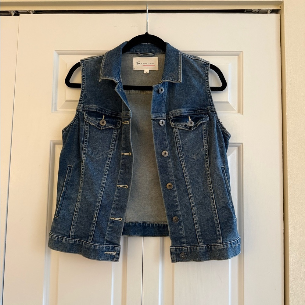 Vince Camuto Classic Blue Denim Jacket